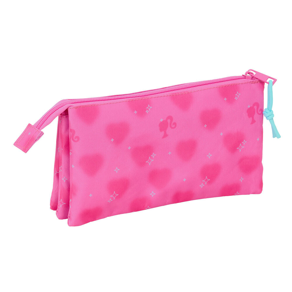 Barbie Hearts Triple Pencil Case