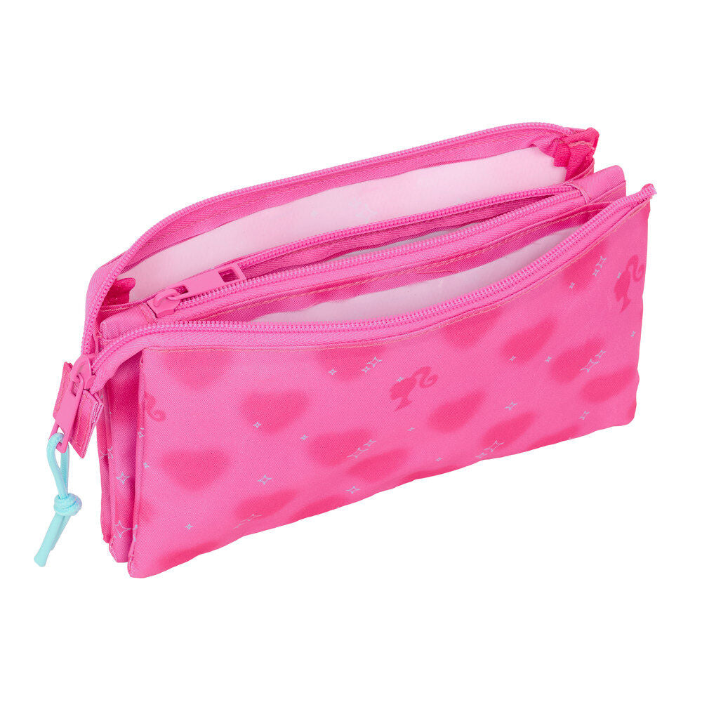 Barbie Hearts Triple Pencil Case