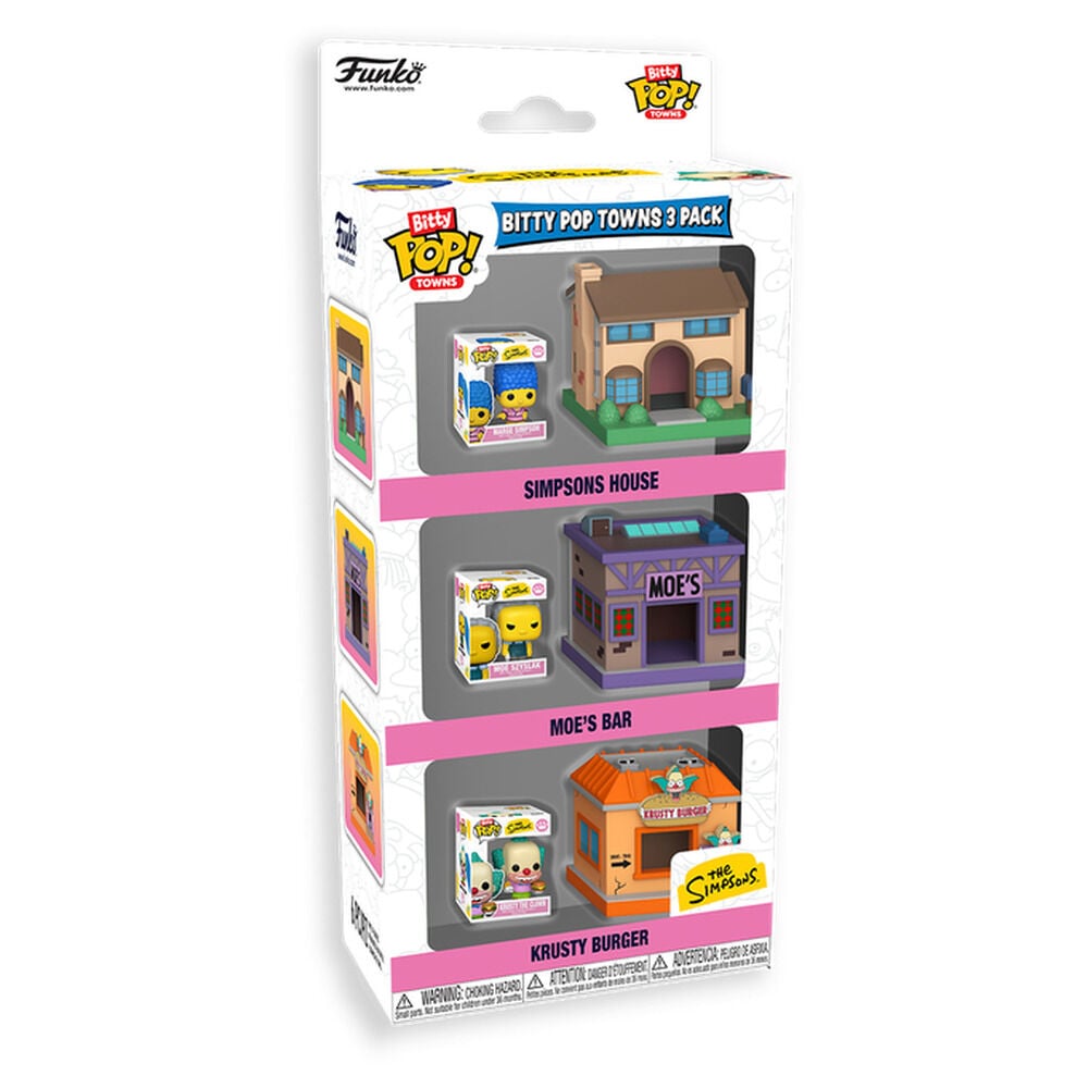 Blister 3 Bitty Pop  Towns Simpsons