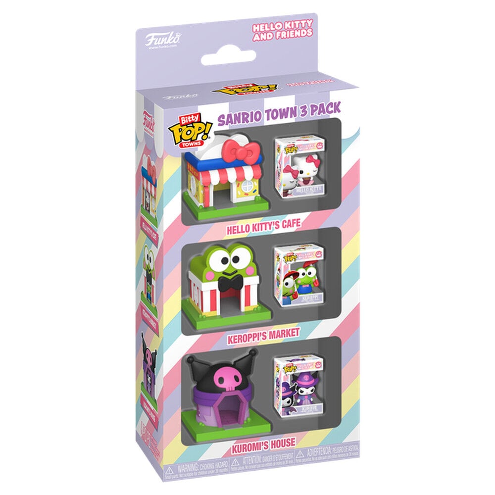Blister 3 Bitty Pop  Towns Hello Kitty and Friends