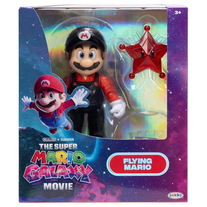 Flying Mario Figure Super Mario Galaxy Movie 13cm