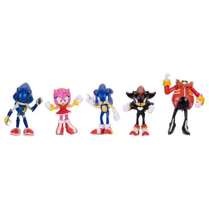 Blister of 5 Sonic The Hedgehog figures 6cm