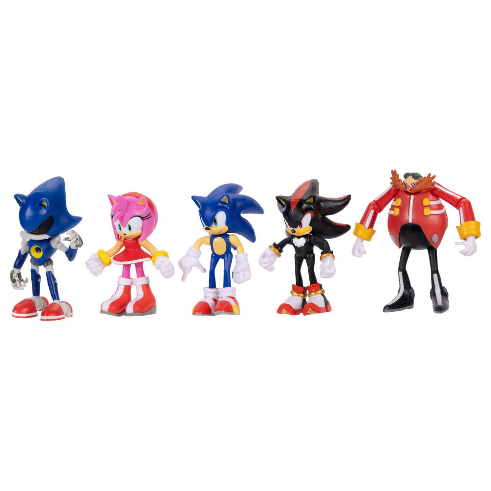 Blister of 5 Sonic The Hedgehog figures 6cm