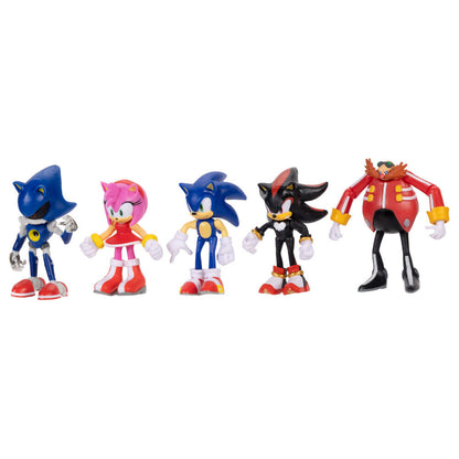 Blister of 5 Sonic The Hedgehog figures 6cm