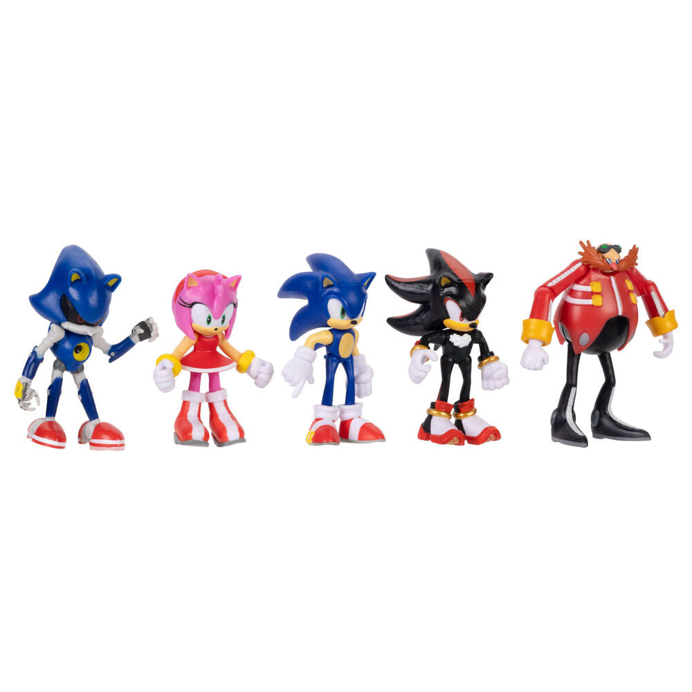 Blister of 5 Sonic The Hedgehog figures 6cm