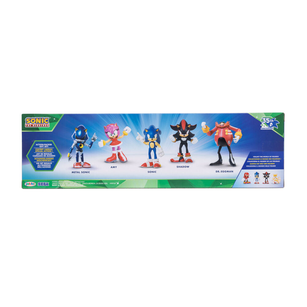 Blister of 5 Sonic The Hedgehog figures 6cm