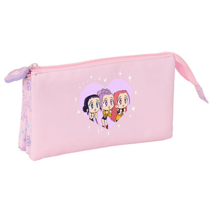 Chibi Kpop Demon Hunters triple pencil case