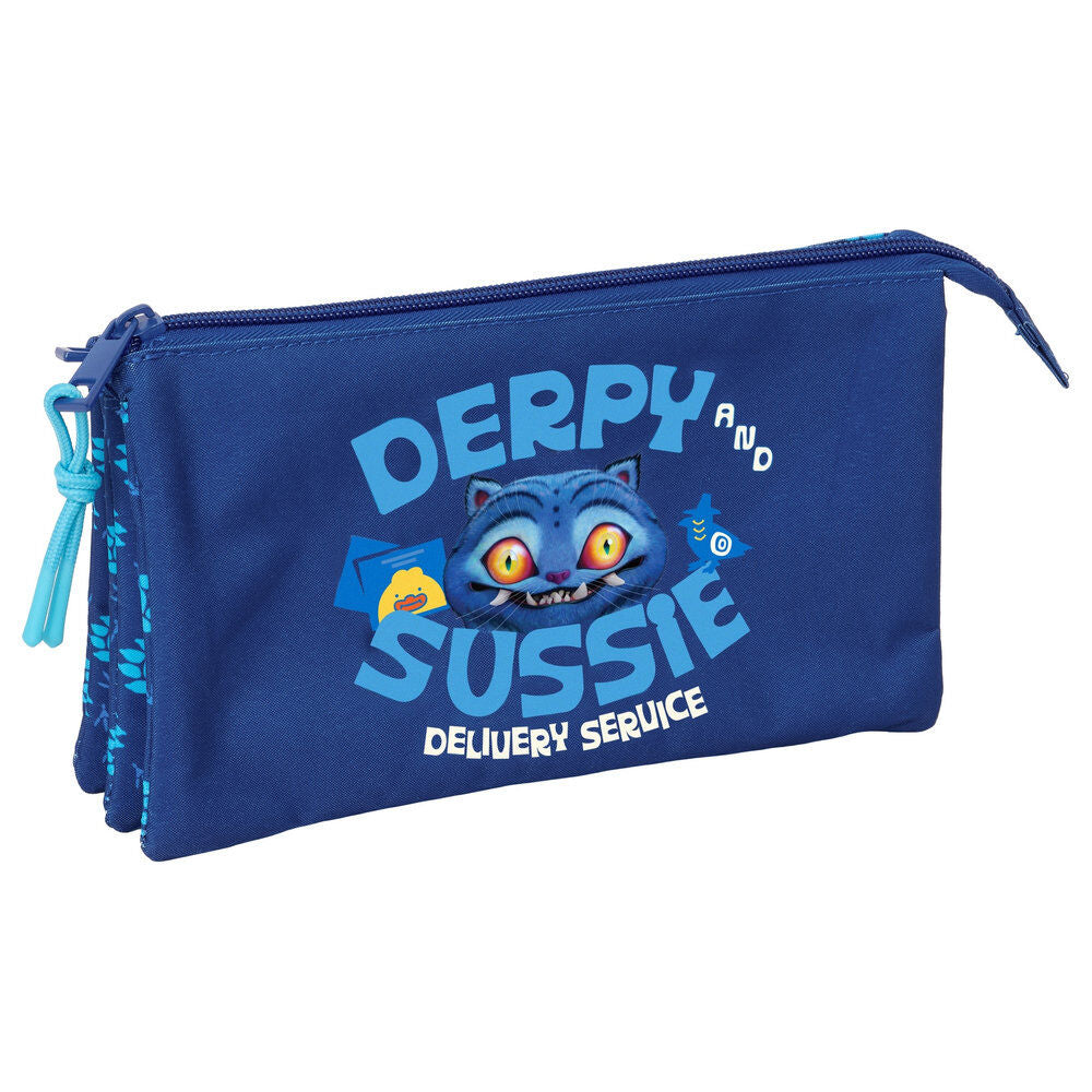 Derpy Kpop Demon Hunters triple pencil case