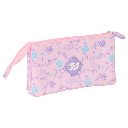 Chibi Kpop Demon Hunters triple pencil case