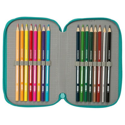 FC Barcelona triple pencil case 37pcs