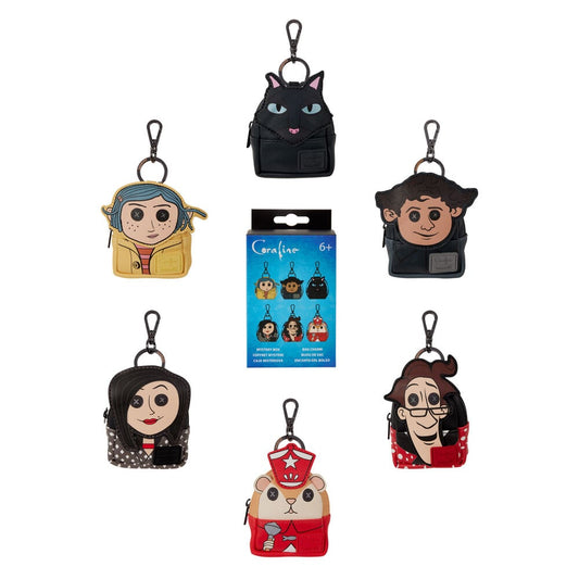 Loungefly Mystery Coraline's Worlds Mini Backpack Keychain Assortment