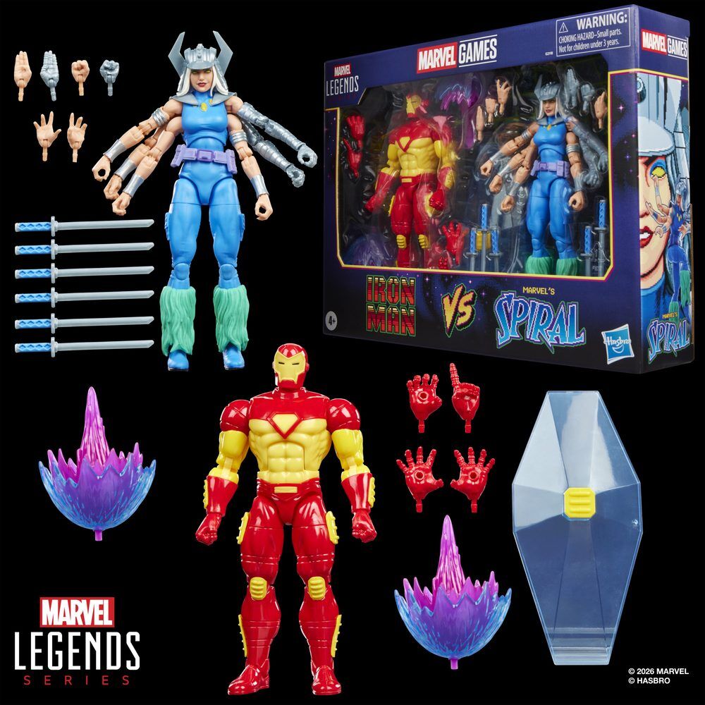 Blister 2 figures Iron Man Vs Marvels Spiral Marvel Games 15cm