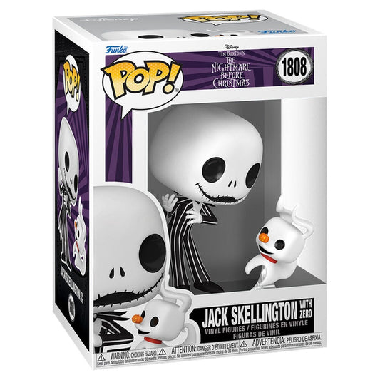 POP Figure & Buddy Disney The Nightmare Before Christmas Jack Skellington with Zero