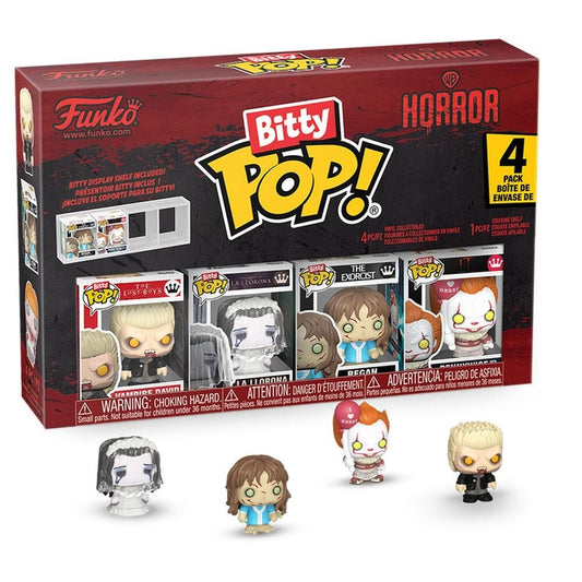 Blister of 4 Bitty POP figures Warner Bros Horror Series 1