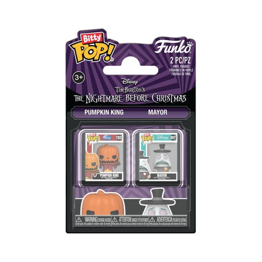 Blister 2 figures Bitty POP Disney The Nightmare Before Christmas Pumpkin King & Mayor