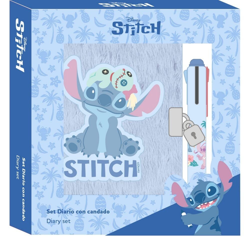 Diary 4-color Stitch Disney pen