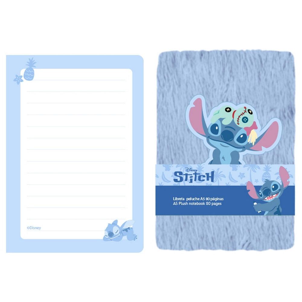 A5 Stitch Disney Plush Notebook