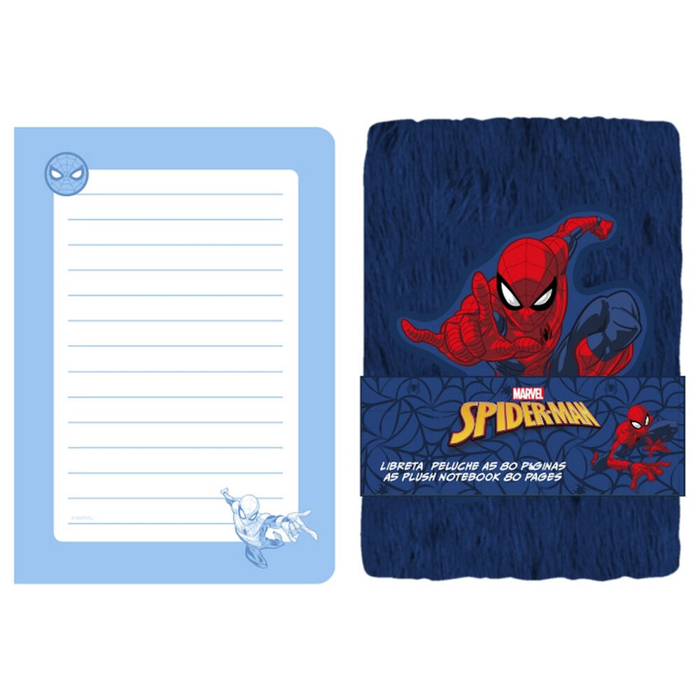 A5 plush notebook Spiderman Marvel