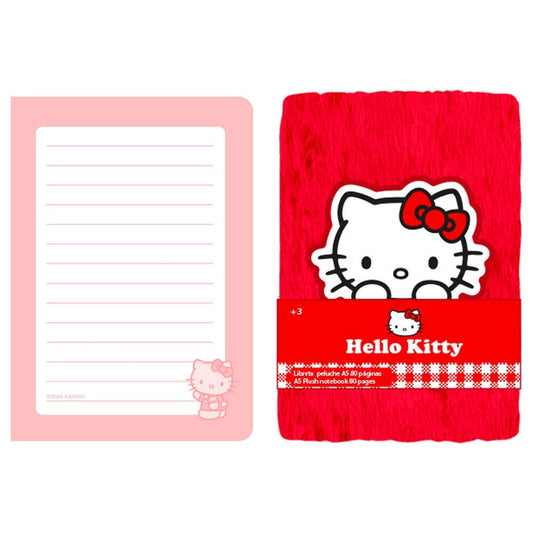 Hello Kitty A5 Plush Notebook