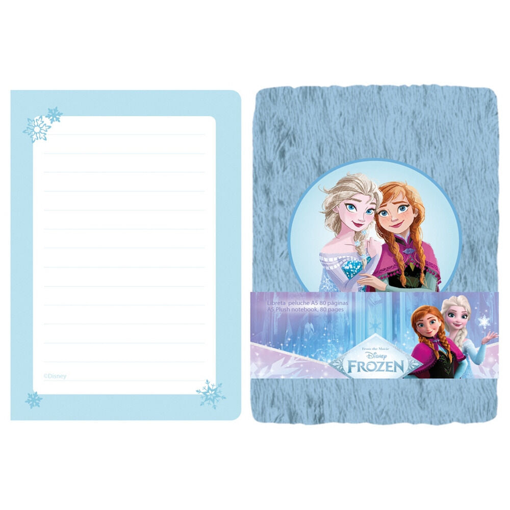 A5 Frozen Disney Plush Notebook