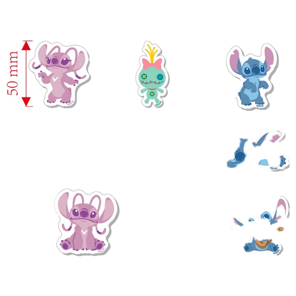 Blister pack of 10 Stitch Disney erasers