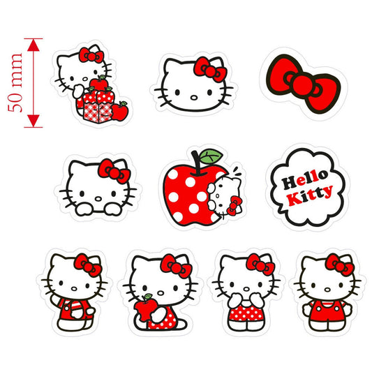 Blister pack of 10 Hello Kitty erasers