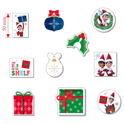 Blister pack of 10 Elf On the Shelf erasers