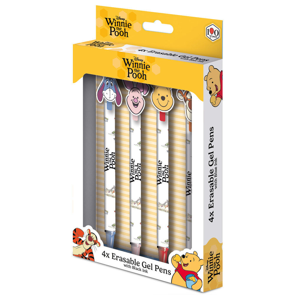 Set of 4 erasable pens Hunny Winnie the Pooh Disney