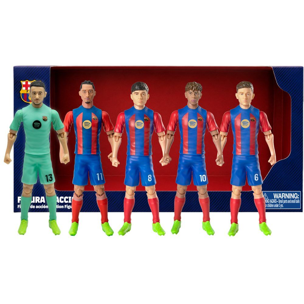 Set 5 figures F.C. Barcelona 10cm
