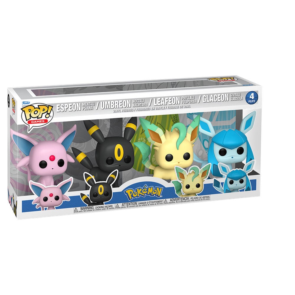 Blister pack of 4 Pokemon POP figures