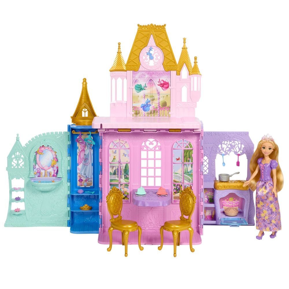 Rapunzel Doll and Disney Princess Castle