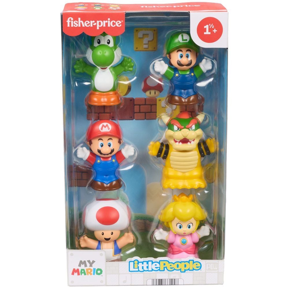 Blister 6 figures Super Mario Bros Little People