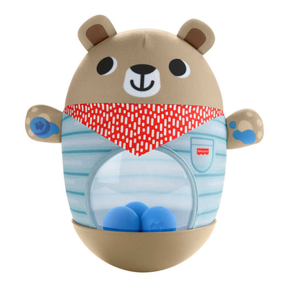 Inflatable Bear taps and wobbles