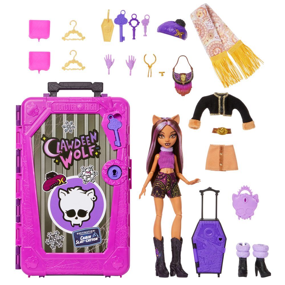 Clawdeen Wolf Doll and Skulltimate Secrets Wardrobe from Monster High