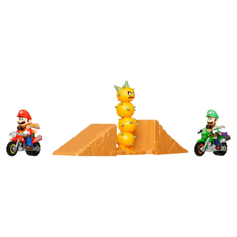 Hot Wheels Mario & Luigi Desert Jump blister pack