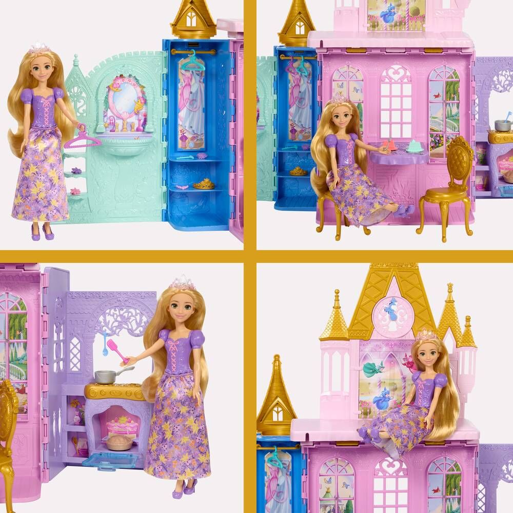 Rapunzel Doll and Disney Princess Castle