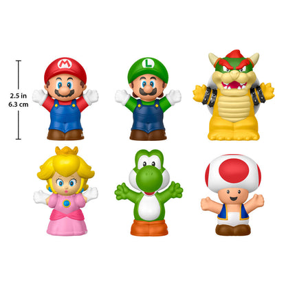 Blister 6 figures Super Mario Bros Little People