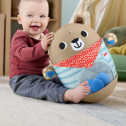 Inflatable Bear taps and wobbles
