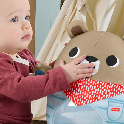 Inflatable Bear taps and wobbles