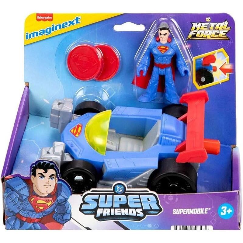 Super Friends Metal Force DC Comics Figure Car Assortment