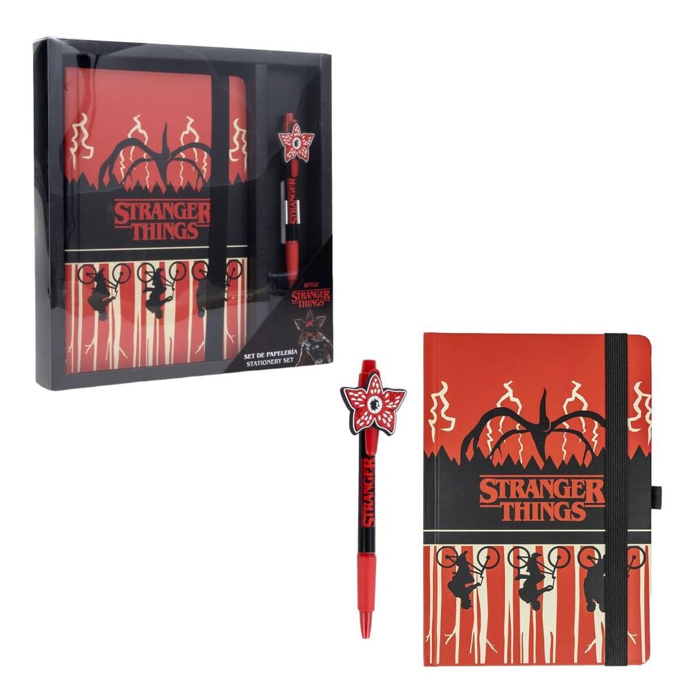 Conjunto de papelaria Stranger Things
