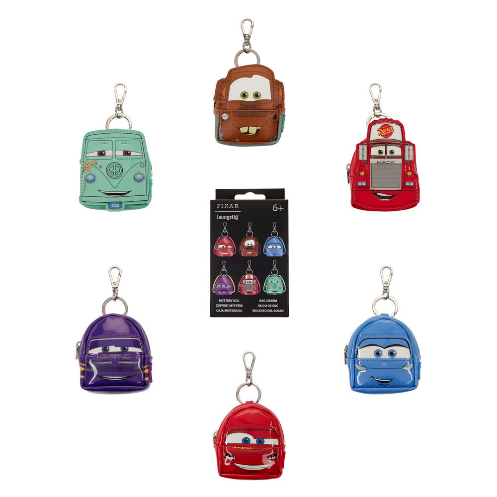 Mystery 20th Anniversary Cars Disney Pixar Loungefly Mini Backpack Keychain Assorted