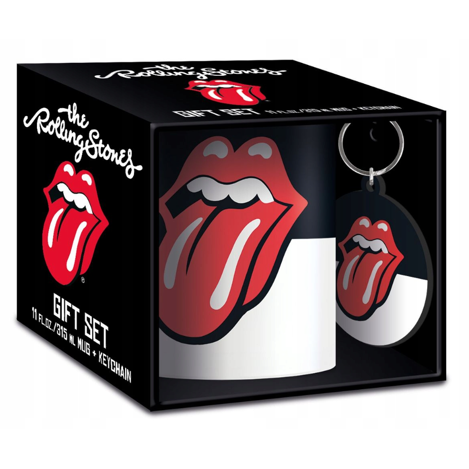 The Rolling Stones mug and keychain set