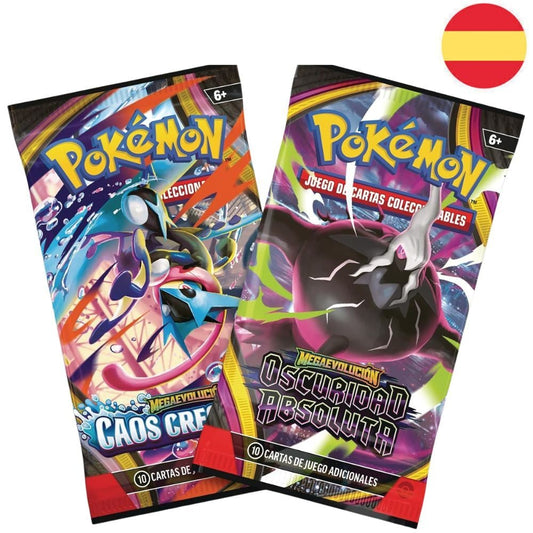 Blister pack of 2 Pokemon card upgrade packs (Spanish)