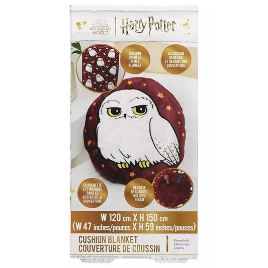 2-in-1 Hedwig Harry Potter Cushion Blanket