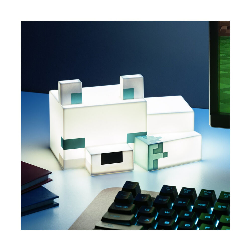 Minecraft 3D Arctic Fox Night Light