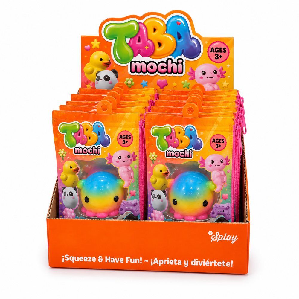 Taba Mochi Octopus Anti-Stress Toy 4.5cm Assorted