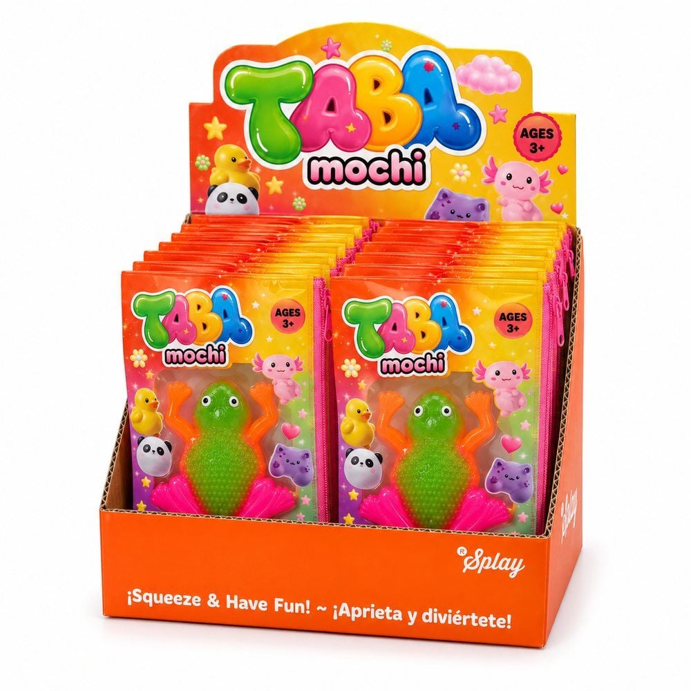 Taba Mochi Frog Anti-Stress Toy 9cm Assorted