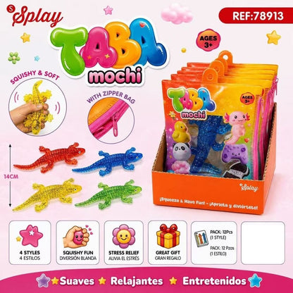 Taba Mochi Lizard Anti-Stress Toy 14cm Assorted