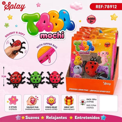 Taba Mochi Ladybug Anti-Stress Toy 7cm Assorted